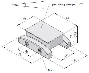 EyeMount Clamping element SSE-55/±6°-40N